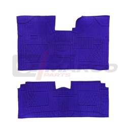 Set Rubber/Carpet Mats Blue for Renault 4 and R4 F4