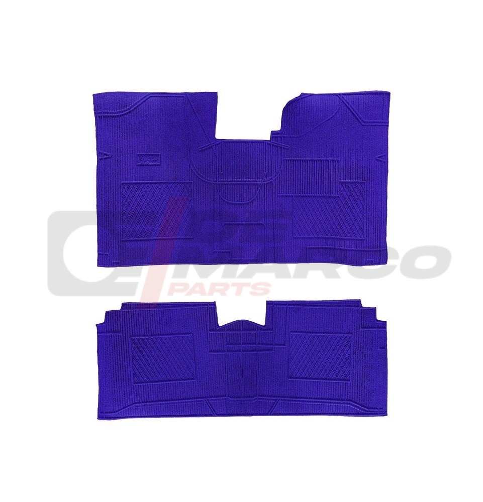 Set Rubber/Carpet Mats Blue for Renault 4 and R4 F4