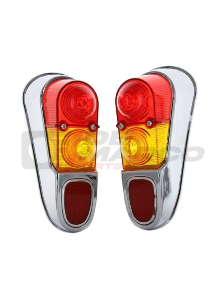 Gemas de luces traseras rojas y naranjas para coches clásicos Renault 4