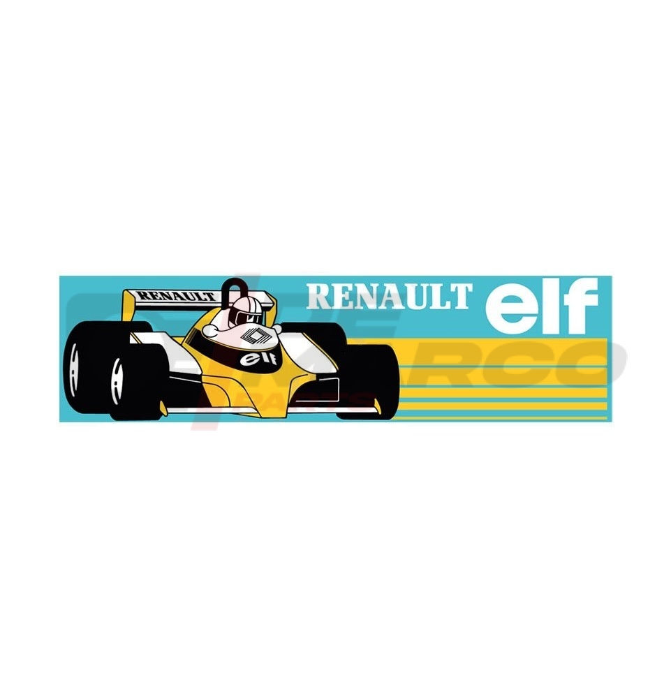 Adhesivo para ventana trasera de Fórmula 1 Renault Elf vintage