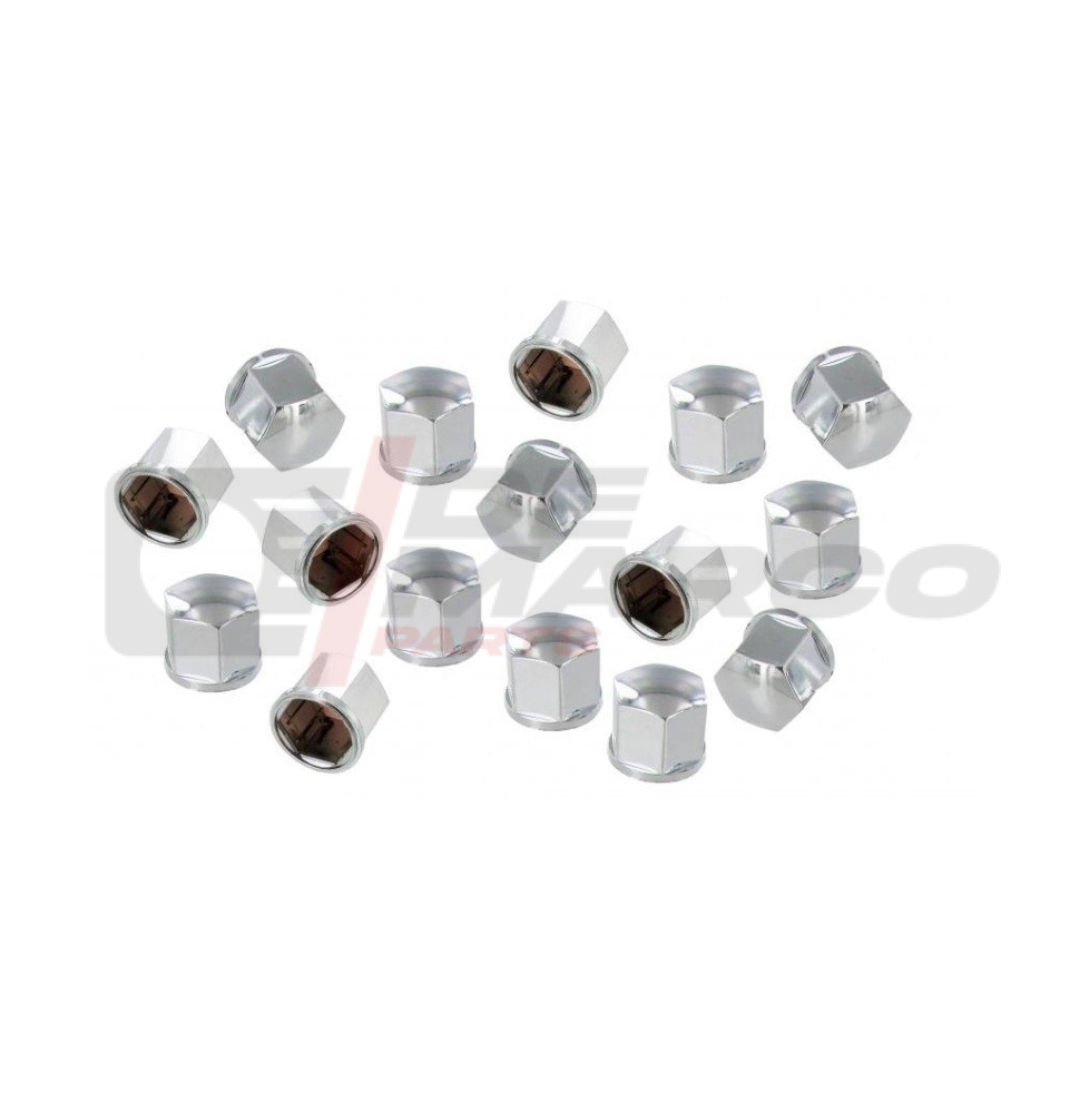 Set copribulloni ruote cromati Ø 19mm (16pz)