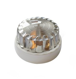 complete internal dome light with white base for vintage renault