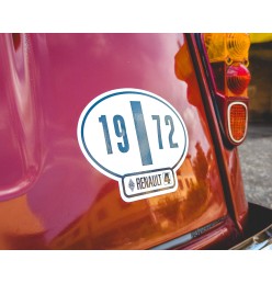 Adesivo identificativo Italia Renault 4 anno 1976