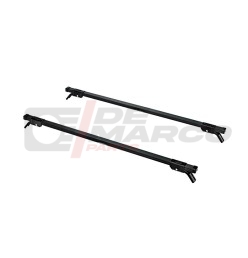 Barras de techo de acero negras para Renault 4