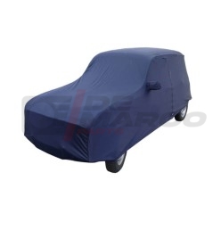 Specific blue indoor car cover for Renault 4