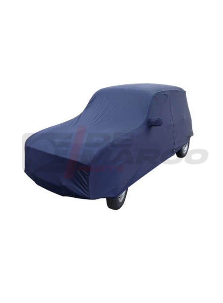 Specific blue indoor car cover for Renault 4