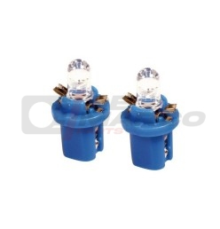 Pair of 12V blue LED bulbs for dashboard on Renault 4 and Renault 5