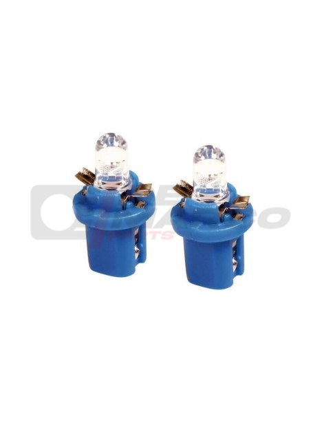 Pair of 12V blue LED bulbs for dashboard on Renault 4 and Renault 5