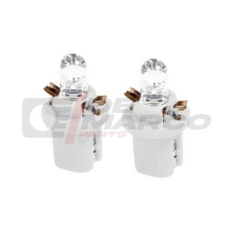 Pair of 12V white LED bulbs for dashboard on Renault 4 and Renault 5