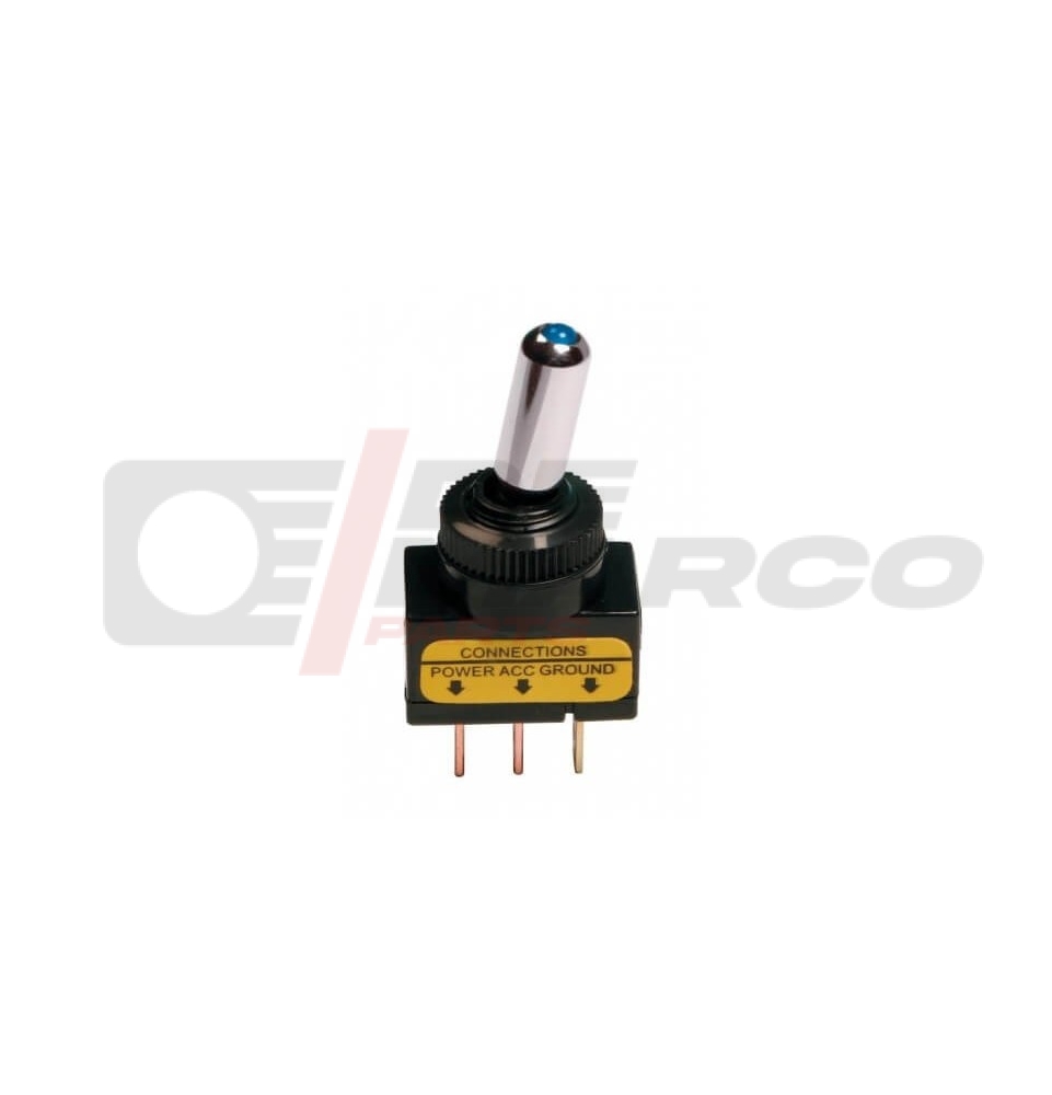 Interruptor de palanca con luz indicadora LED