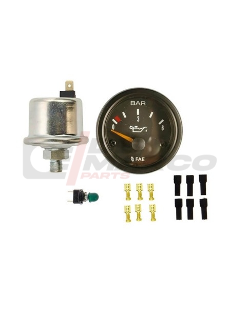 Kit Manómetro Presión Aceite 0-6 BARS para Renault 4, R5, R6, 2CV...