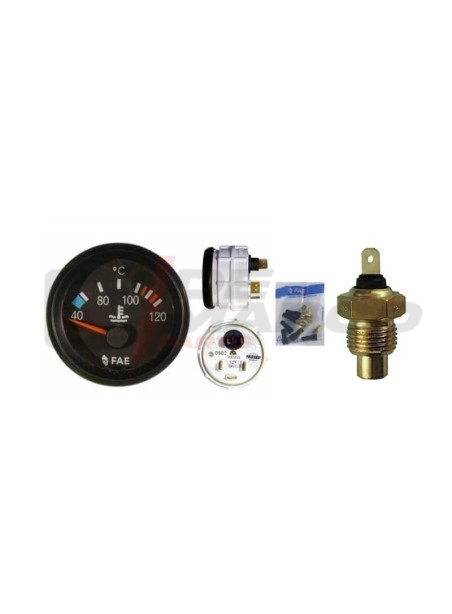 Kit de indicador de temperatura del agua 40-120 °C para coches clásicos