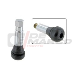 Chrome valve stem for tubeless rim (Ø 11.5mm)