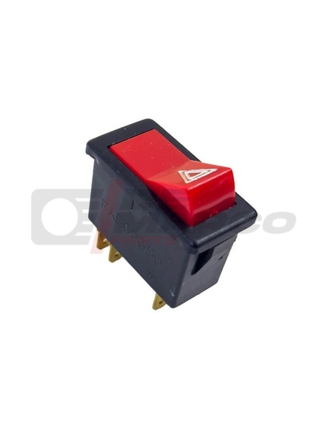 Rocker switch for the warning signal light for R4