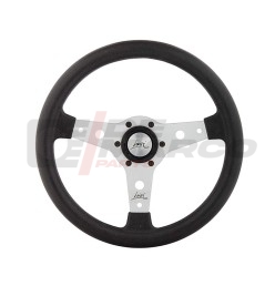 Sport steering wheel F340 with silver anodized spokes