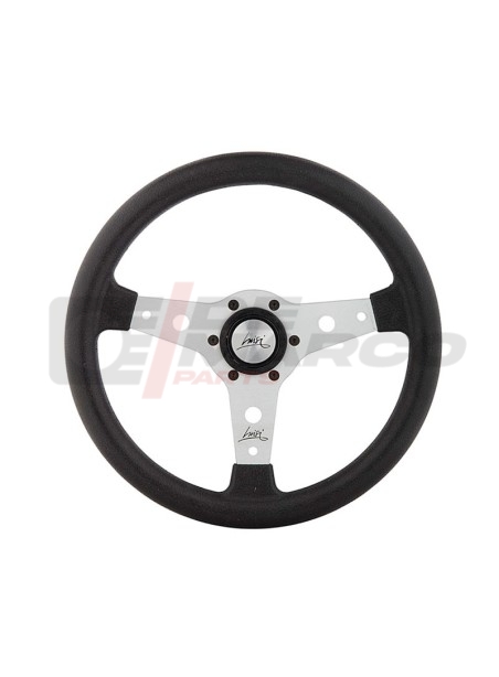 Sport steering wheel F340 with silver anodized spokes