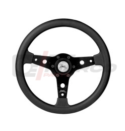 Sport steering wheel F340 with black anodized spokes