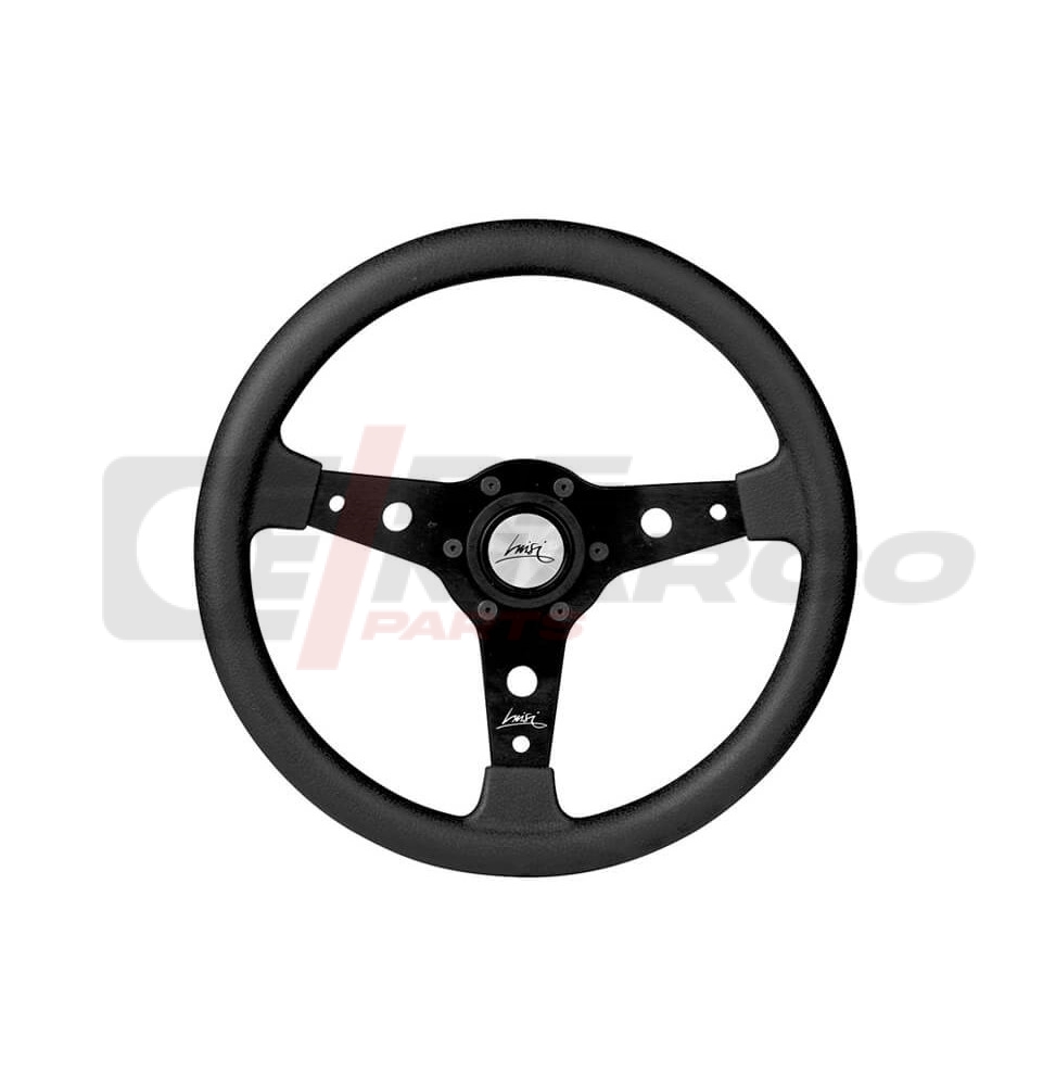 Sport steering wheel F340 with black anodized spokes