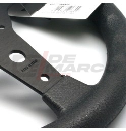 Volante deportivo F340 con radios anodizados negros, detalle