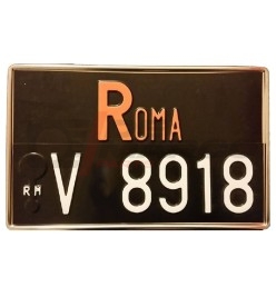 Rear license plate holder in stainless steel up to 1994