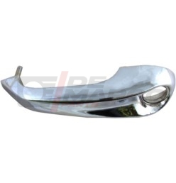 Chrome-plated plastic exterior door handle, left front or rear door, Renault 4, R4 F4, R4 F6 (1 piece)