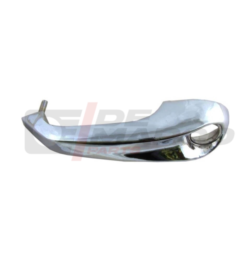 Chrome-plated plastic exterior door handle, left front or rear door, Renault 4, R4 F4, R4 F6 (1 piece)