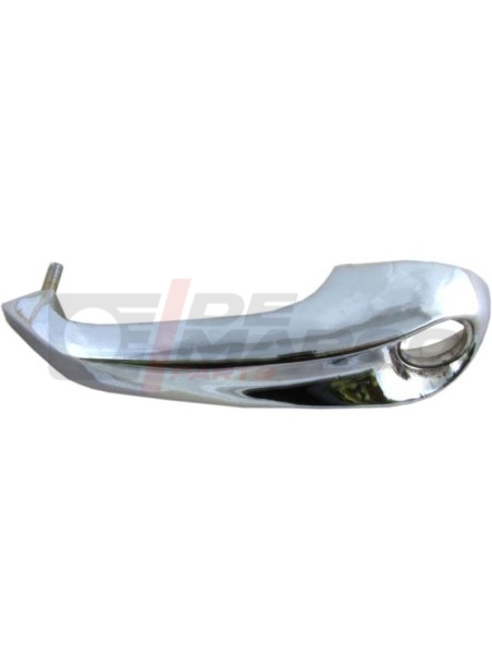 Manija exterior de plástico cromado, puerta delantera o trasera izquierda Renault 4, R4 F4, R4 F6 (1 ud.)
