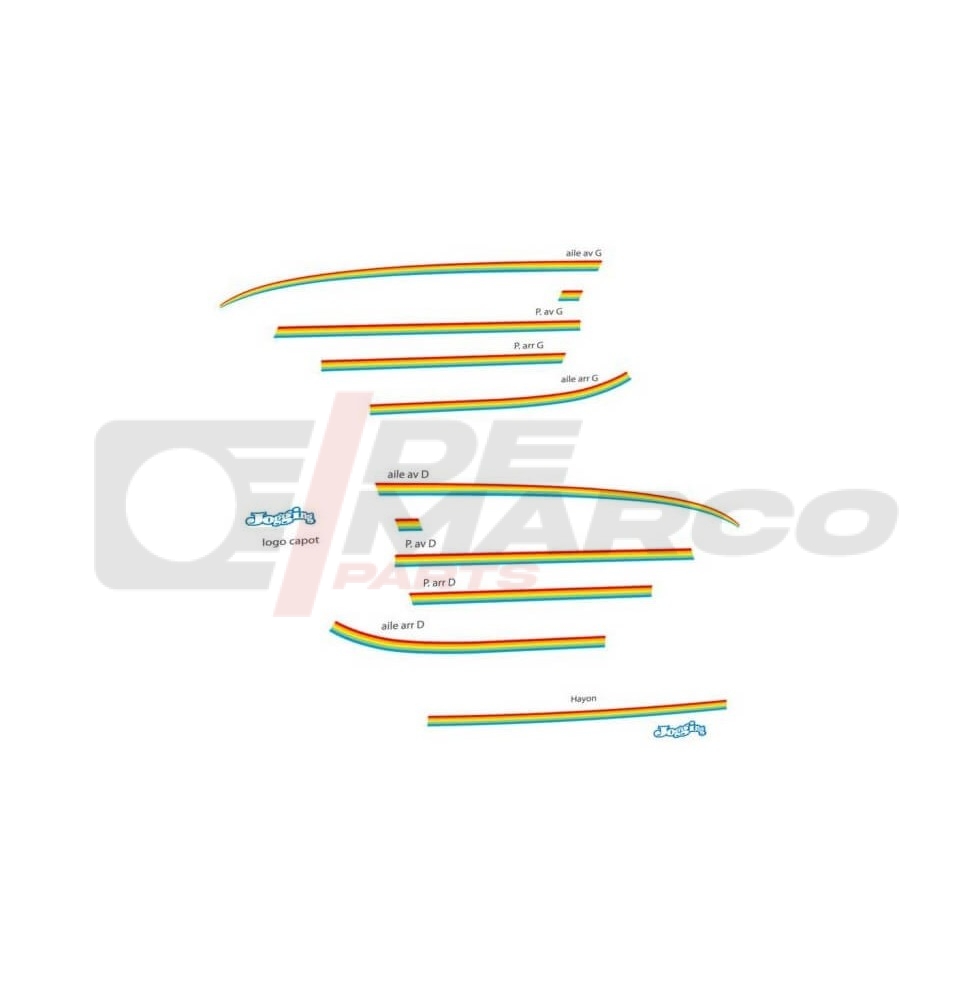 Kit de pegatinas para correr R4
