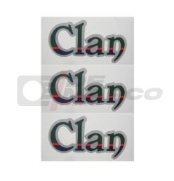 Kit de 3 pegatinas CLAN RENAULT 4