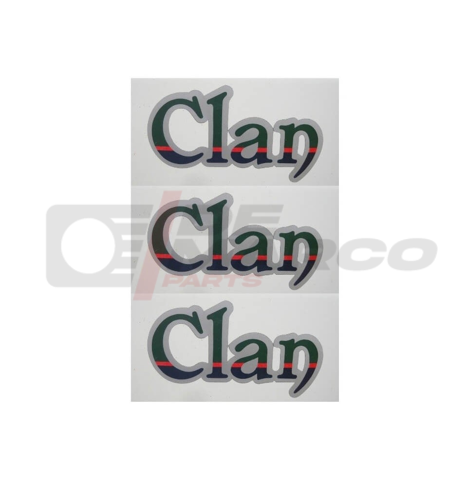 Kit de 3 pegatinas CLAN RENAULT 4