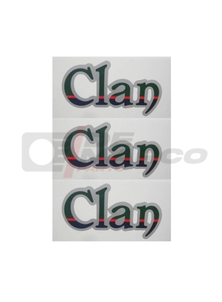 Kit de 3 pegatinas CLAN RENAULT 4