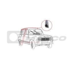 Bandeja de goteo del marco del techo cromado para Renault 4 Berlina (6 metros)
