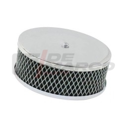 Chrome mesh air filter for Zenith or Solex carburetors