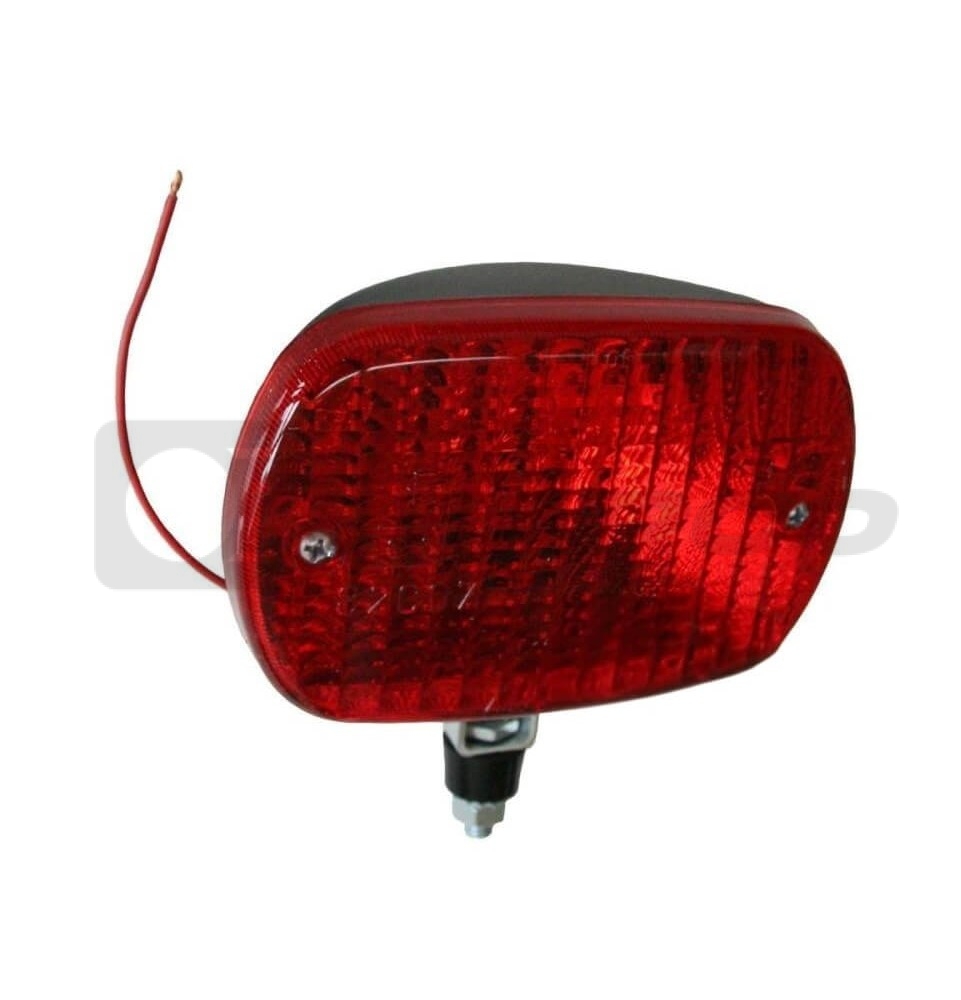 Luz antiniebla trasera adicional completa, con soporte de plástico negro