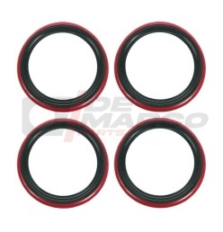 Juego de 4 bandas de ajuste para neumáticos de 13" de color rojo