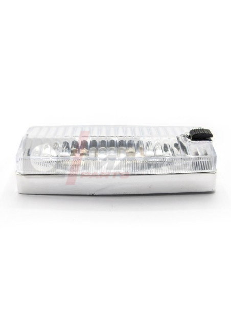 Lámpara de techo interior completa de 12 V con base cromada