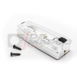 Plafón interior completo de 12 V con base cromada, completo