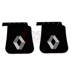 Pair of rear mud flaps with logo Renault 4