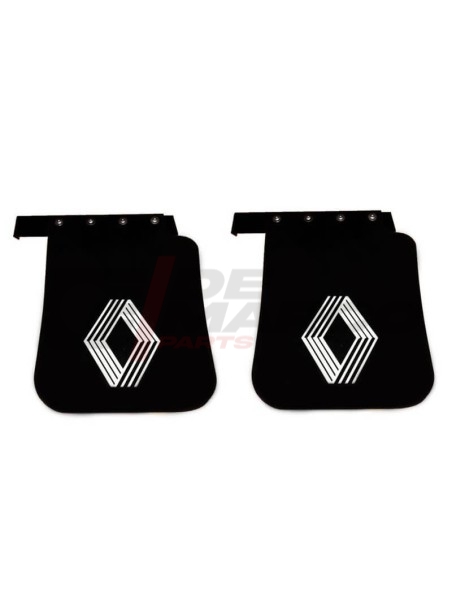 Par de faldones traseros con logotipo Renault 4