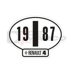 Italy identification sticker for Renault 4 1987