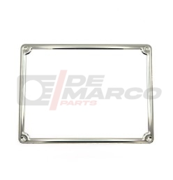 Stainless steel rear license plate frame up to 1975