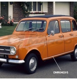 Molduras de umbral de puerta de acero inoxidable para Renault 4
