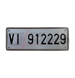 Stainless steel front licence plate holder