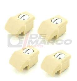Juego de 4 pomos beige para cristal corredizo R4