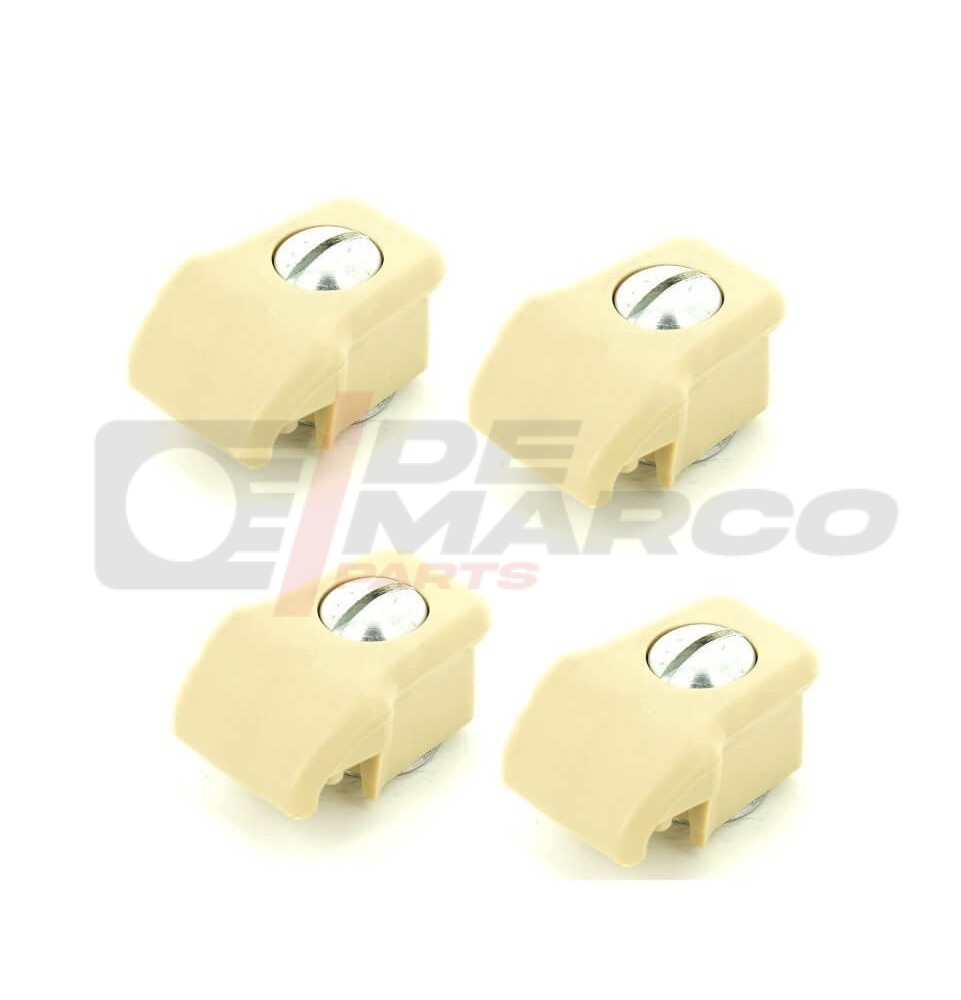 Juego de 4 pomos beige para cristal corredizo R4