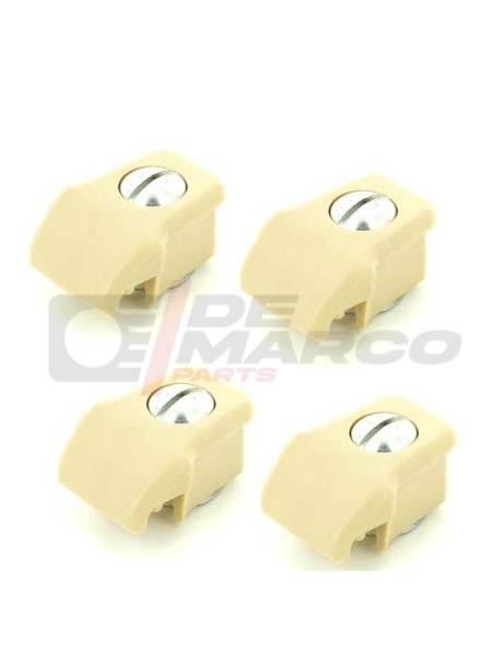Juego de 4 pomos beige para cristal corredizo R4