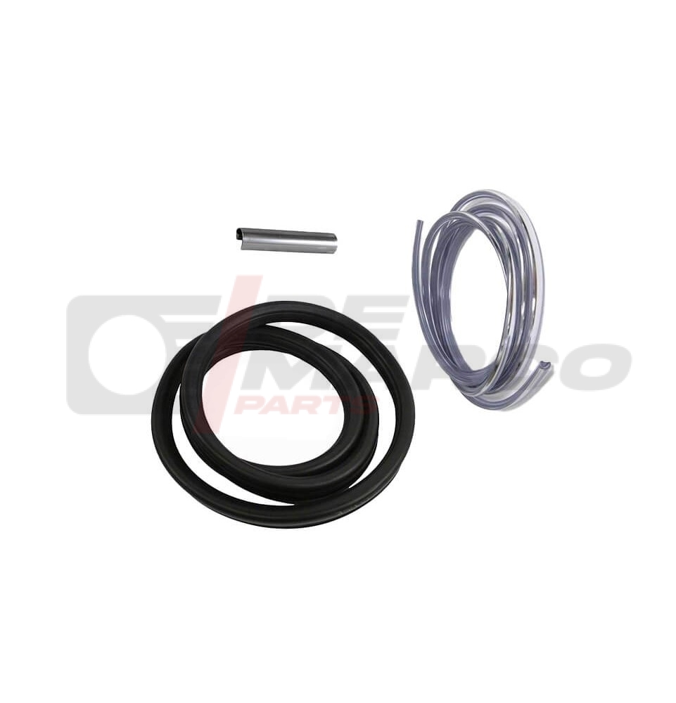 Kit de junta de ventana trasera completo con núcleo de plástico cromado para Renault 4 Berlina