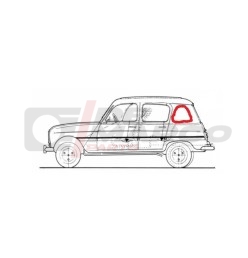 Guarnizione terzo vetro fisso posteriore Renault 4 Berlina (1pz)
