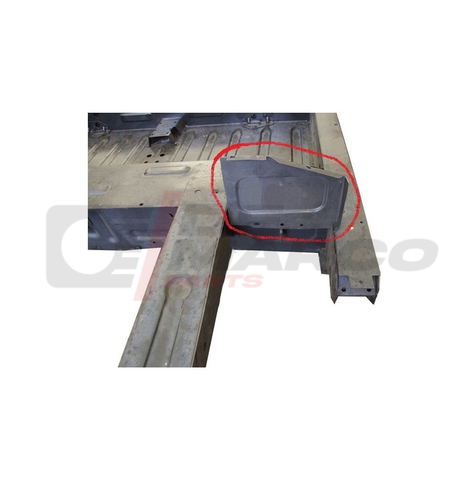 Placa de cierre del larguero trasero derecho del Renault 4