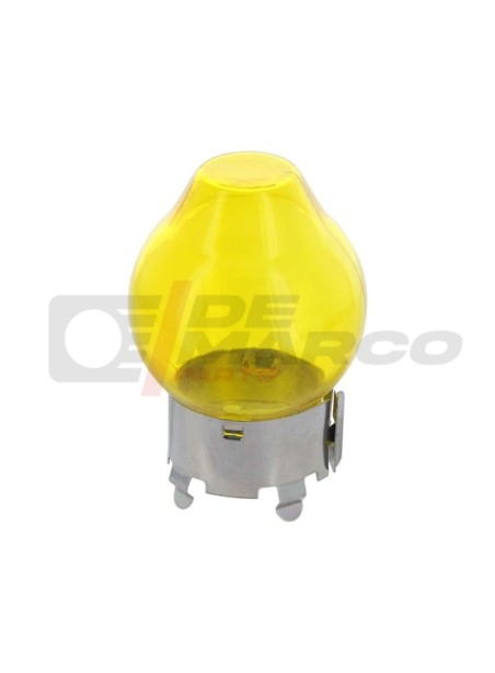 Casquillo amarillo para bombilla halógena